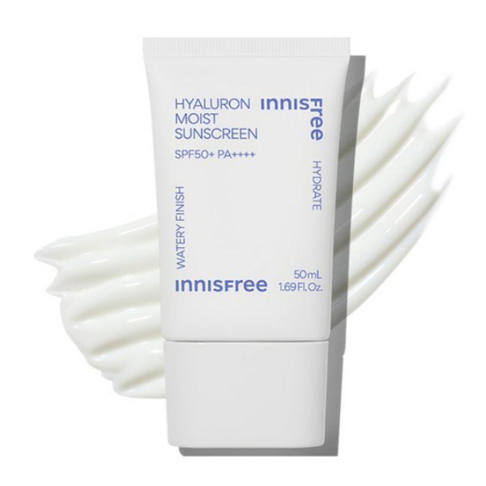 Innisfree Hyaluron Moist Sunscreen 50ml SPF50 PA++++ Hydrating No White Cast