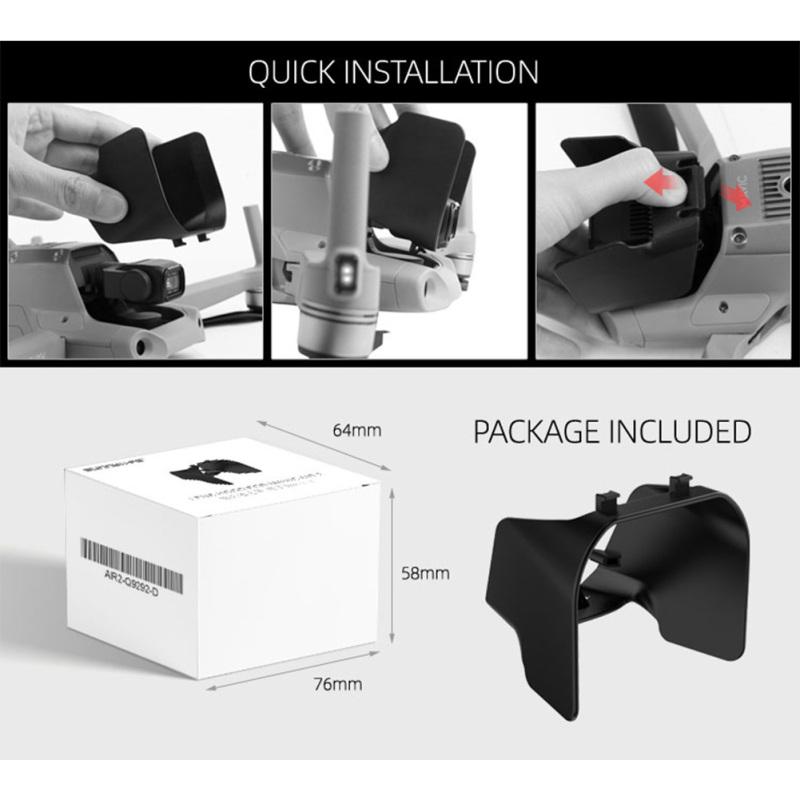 For Mavic Air 2 Lens Hood Air 2 Drone Gimbal Protective Cover Cap Lens Sunshade for DJI Mavic Air 2