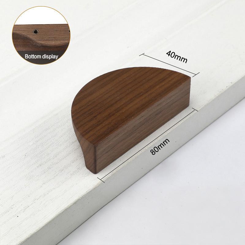 Rustic Style Wood Furniture Pulls Easy To Install Cabinet Handles for Kitchen Wardrobe Closet Drawer Farmhouse Renovation