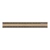 MIDORI Aluminum Wood Ruler 15cm Brown X Brown 42280006