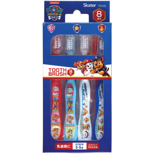 

Skater Toothbrush, for Preschoolers, Ages 3-5, Soft, 8-Pack, 14cm, Paw Patrol Design, TB5SE-A