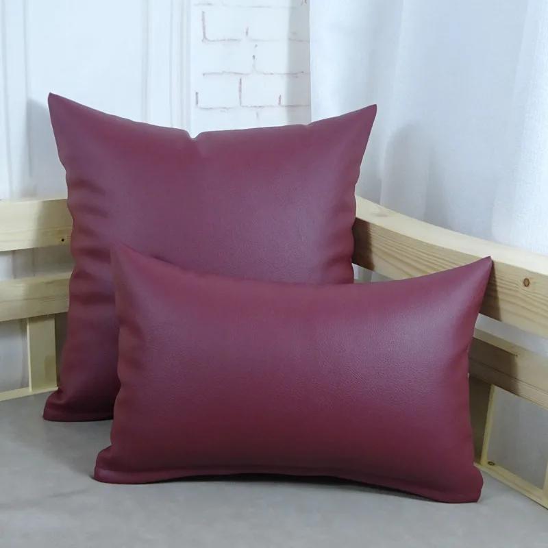 1Pcs PU Leather Cushion Cover Pillow Cover Nordic Decorative Pillows for Sofa Living Room Home Decor43x43/50x50cm Pillowcase