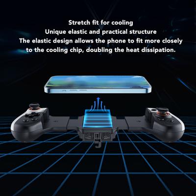Telescopic Gamepad Controller Semiconductor Cooling 7 Blades Cooling Fan Programmable Key Telescopic Gamepad for Game Consoles