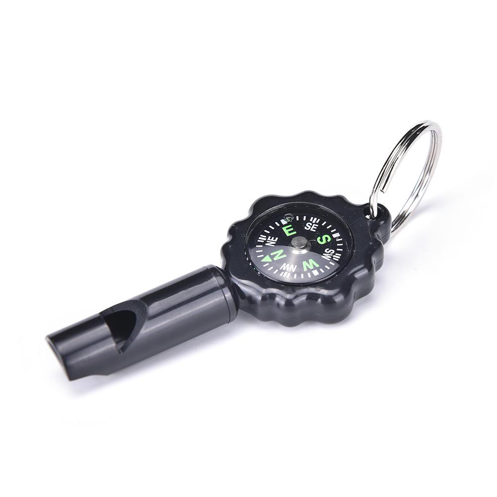 Camping Bushwalking Emergency Survival Whistle With Builtin Compass Thermometer
