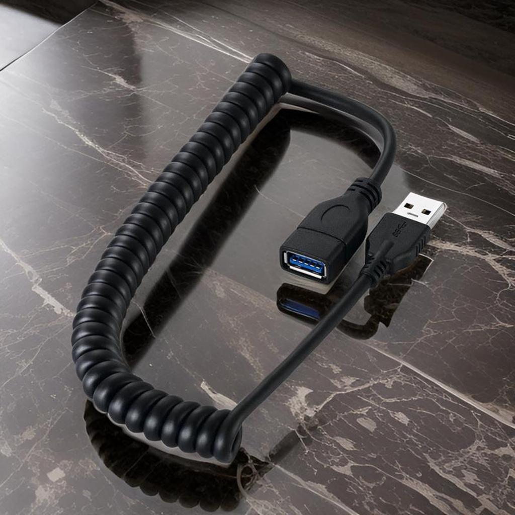 Spirals USB 3.0 Extension Cable Male to Female Cable Supports Data Transfer and Charging