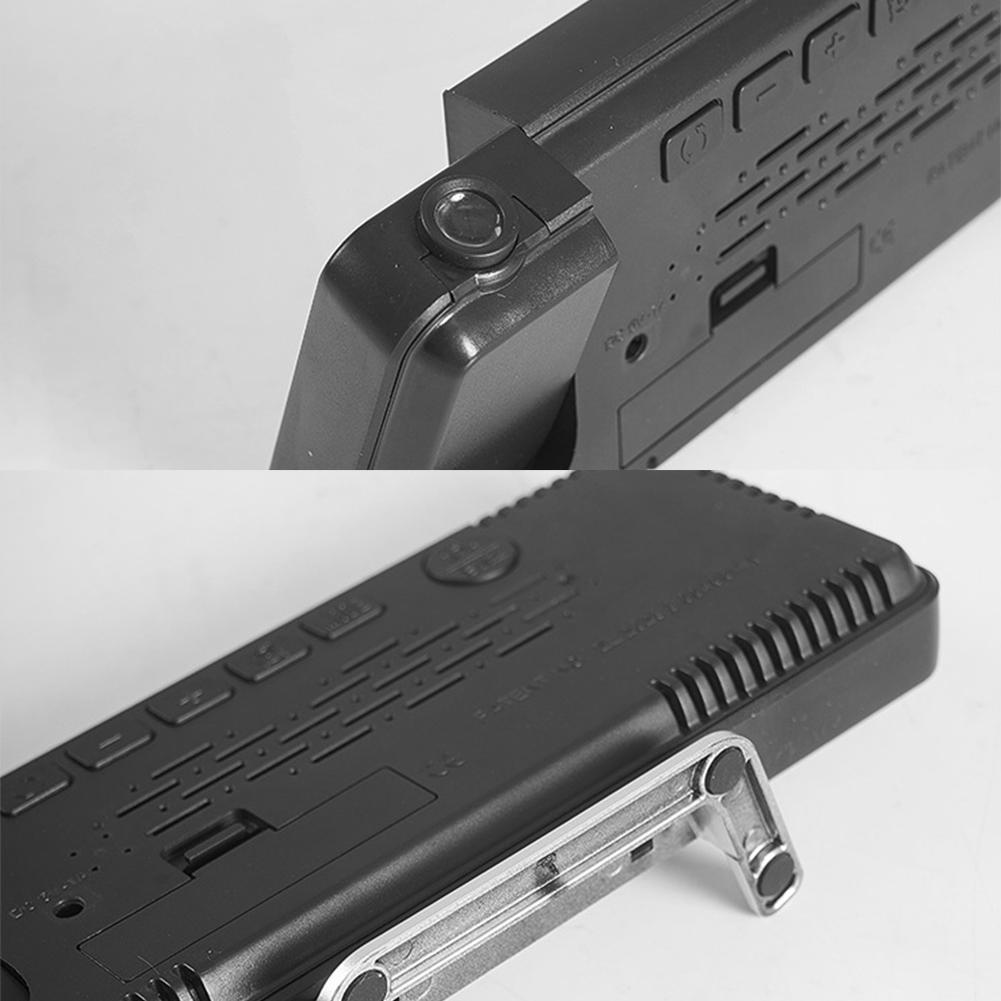 Projection Alarm Clock USB Charger LED Mirror Digital Clock with Temperature Date Projection Digital Alarm Clock for Home Office