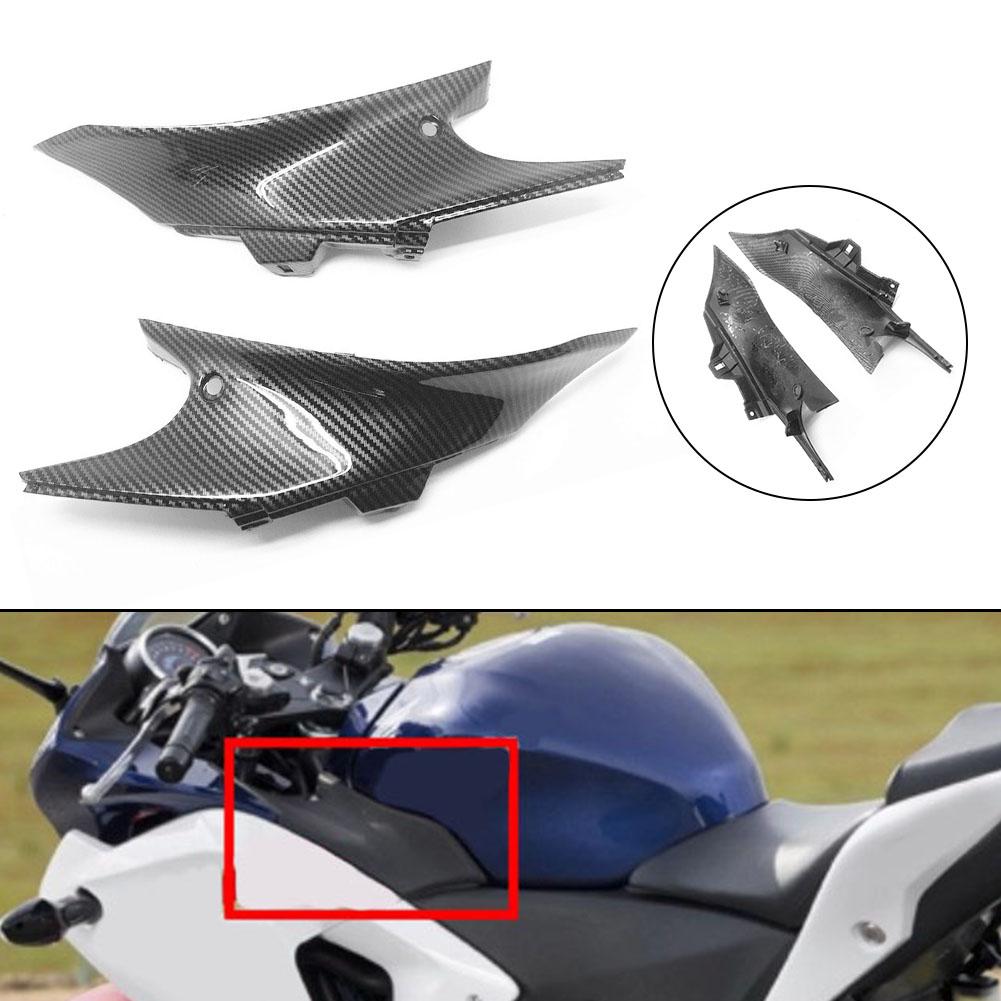 High Quality Carbon Fiber Tank Side Cover Fairing for HONDA CBR 250R 2011 2014 Easy Installation and ABS Material
