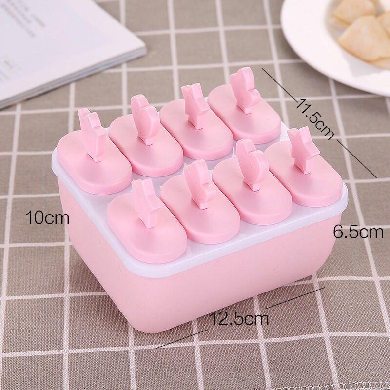 Popsicle Mould Tray 8 Cell Ice Cream Maker Multi Cell Reusable DIY Freezer Kitchen Tool For Kids Summer Party Treats
