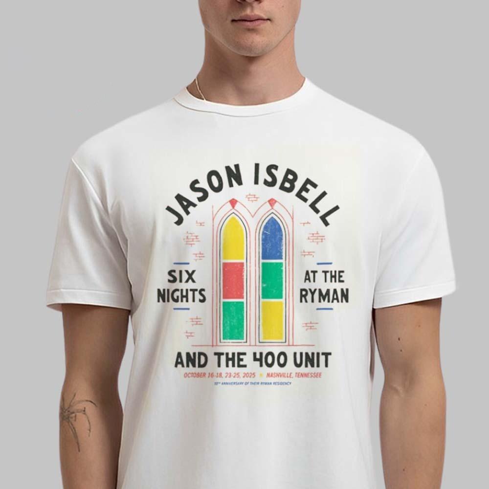 

Jason Isbell And The 400 Unit 10th Anniversary Residency October 2025 T-Shirt 4XL