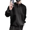 Men's Korean Style Zipper Stand-Up Collar Sweatshirt: Spring/Autumn Casual Long Sleeve Pullover