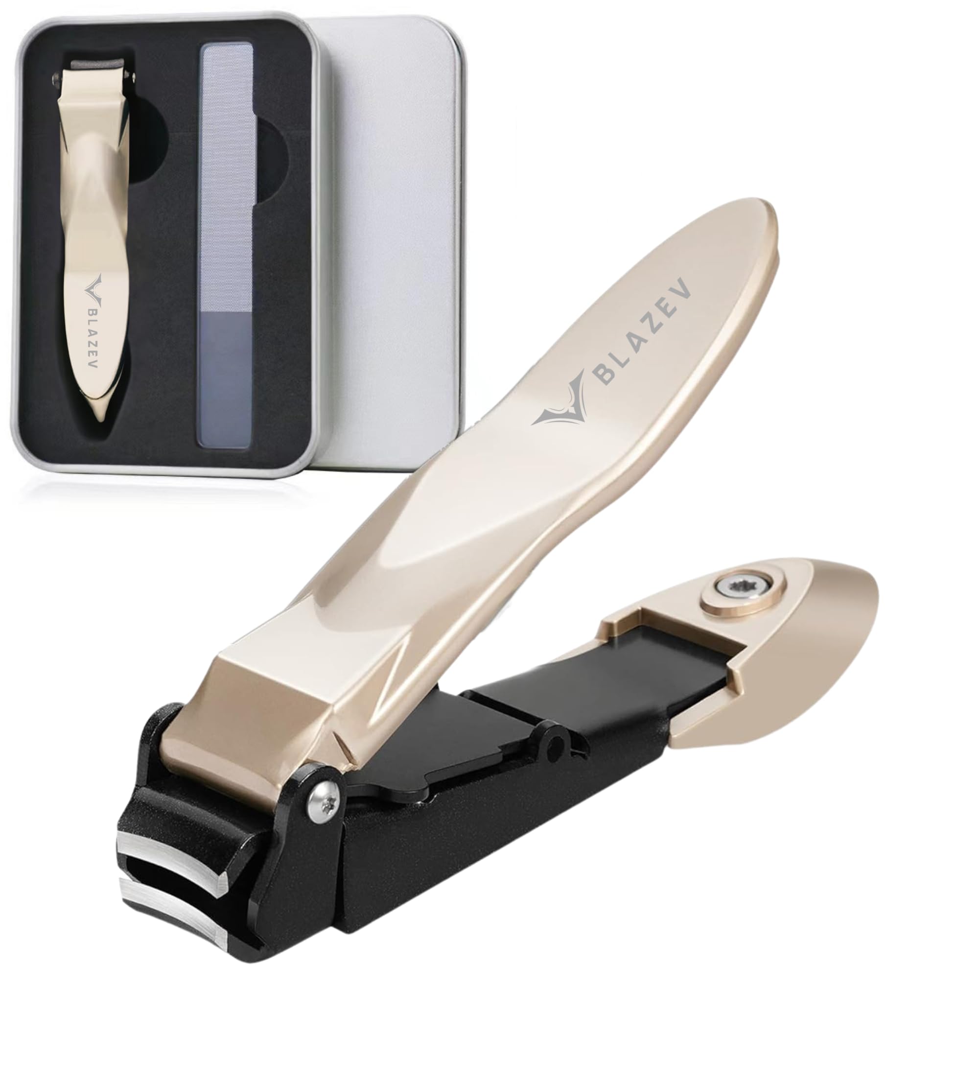 

Нержавеющая сталь кусачки для ногтей новые Премиальное оружейное покрытие с изогнутыми лезвиями для повседневного использования и как Золотой Высококачественные японского производства [дизайн 2026,