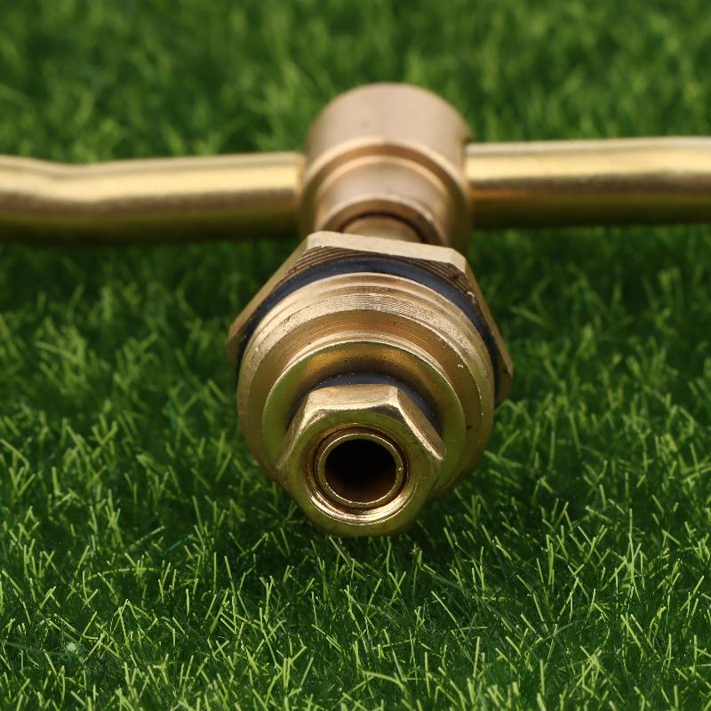 2 Arm Rotating Brass Nozzle Automatic Rotating Sprinkler Garden Agriculture Lawn Irrigation Watering Nozzle Spray