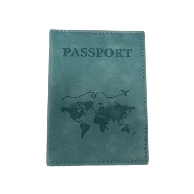 PU Leather Card Case Cover Unisex New Simple Fashion Passport Cover World Thin Slim Travel Passport Holder Wallet Gift