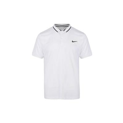 Court Dri-FIT Poloshirt mit schwarzem Kragen Herren Oberteile Weiß BV1195-100