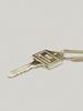 FOLNUA [folnua & Fi,ore] MINI POST KEY RING - GOLD [2TYPE]