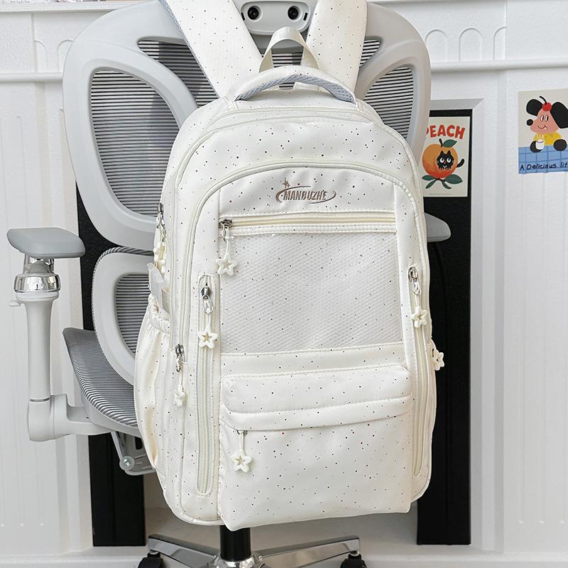 Schoolbag New Schoolbag Female Korean Ins College Wind Star High Value Junior High School Students Multi-compartment Lightweight Backpack
