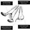 Kitchen Stainless Steel Kitchenware Four Piece Set, Thickened Spatula, Soup Spoon, Outdoor Kitchenware