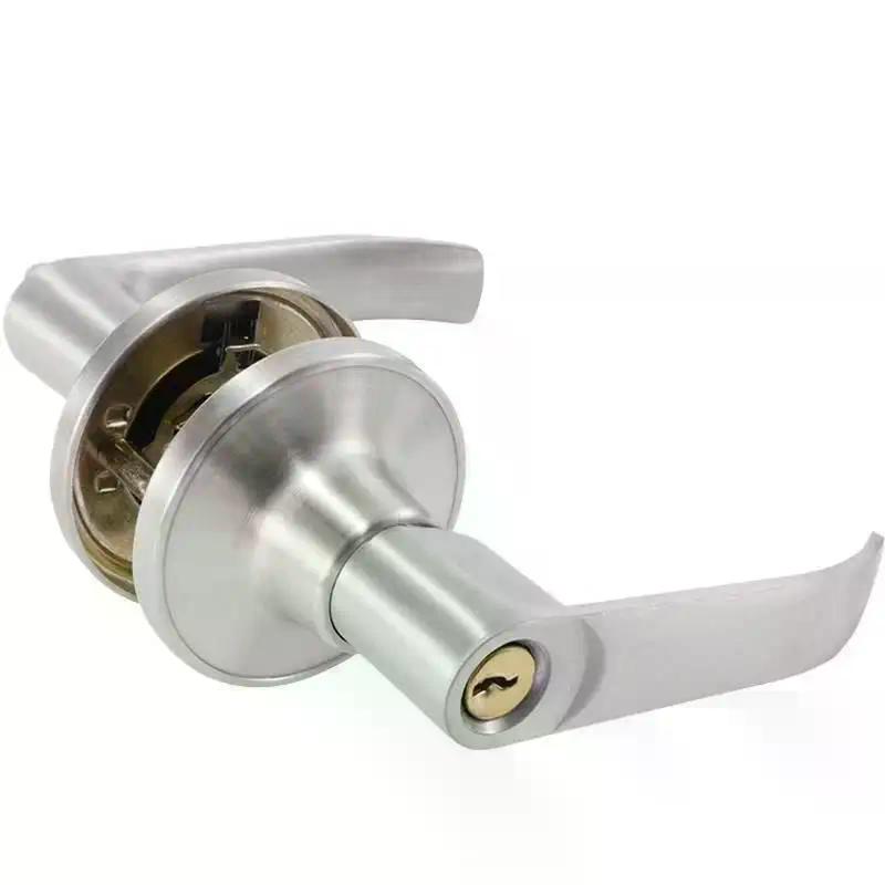 Door Handle Lock Round Entry Security Privacy Sliding Front Doors Entrance Keyed Locks For Bedroom Living Room Household