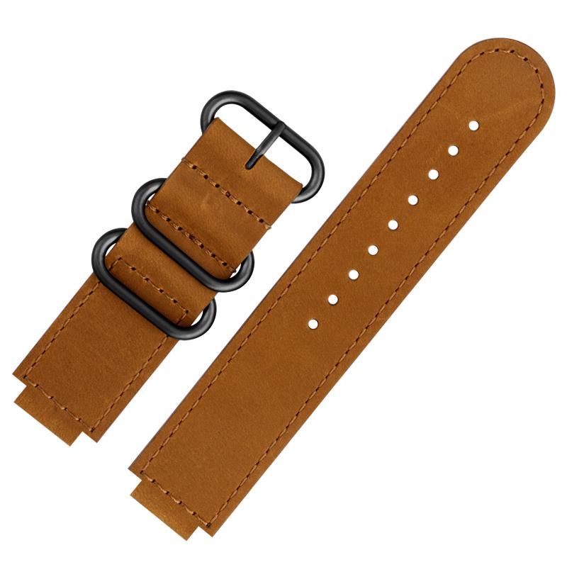 For Casio DW-H5600 Strap with Genuine Leather G-SHOCK Small Block Modified Vintage Frosted  Cowhide Watch Chain for Men Strap