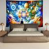 Delur Time Travel Tapestry Galaxy Meditation Universe Starry Sky Wall Hanging Tapestry Milky Way Outer Space Abstract Psychedeli