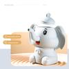 Tazza per Bambini e Neonati a Forma di Elefante Cartone Animato in Silicone per Alimenti con Manico a Forma di Orecchie e Narice Cannuccia 160ML Anti-caduta