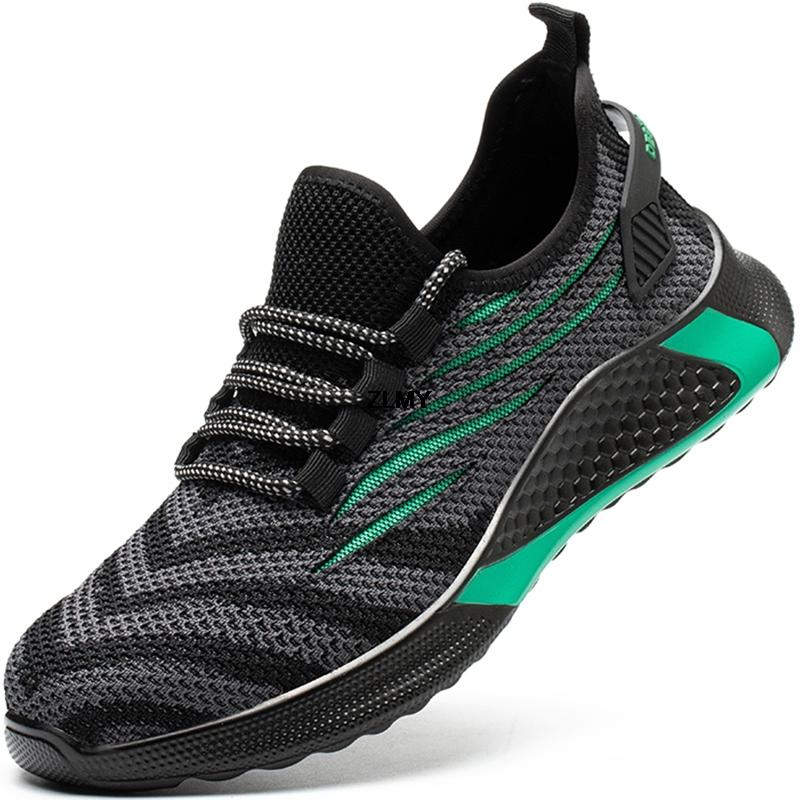 Scarpe da lavoro di sicurezza da donna leggere Scarpe da ginnastica con puntale in acciaio Antisfondamento Antipuntura Stivali da lavoro Rete Traspiranti Stivali di sicurezza Femminili