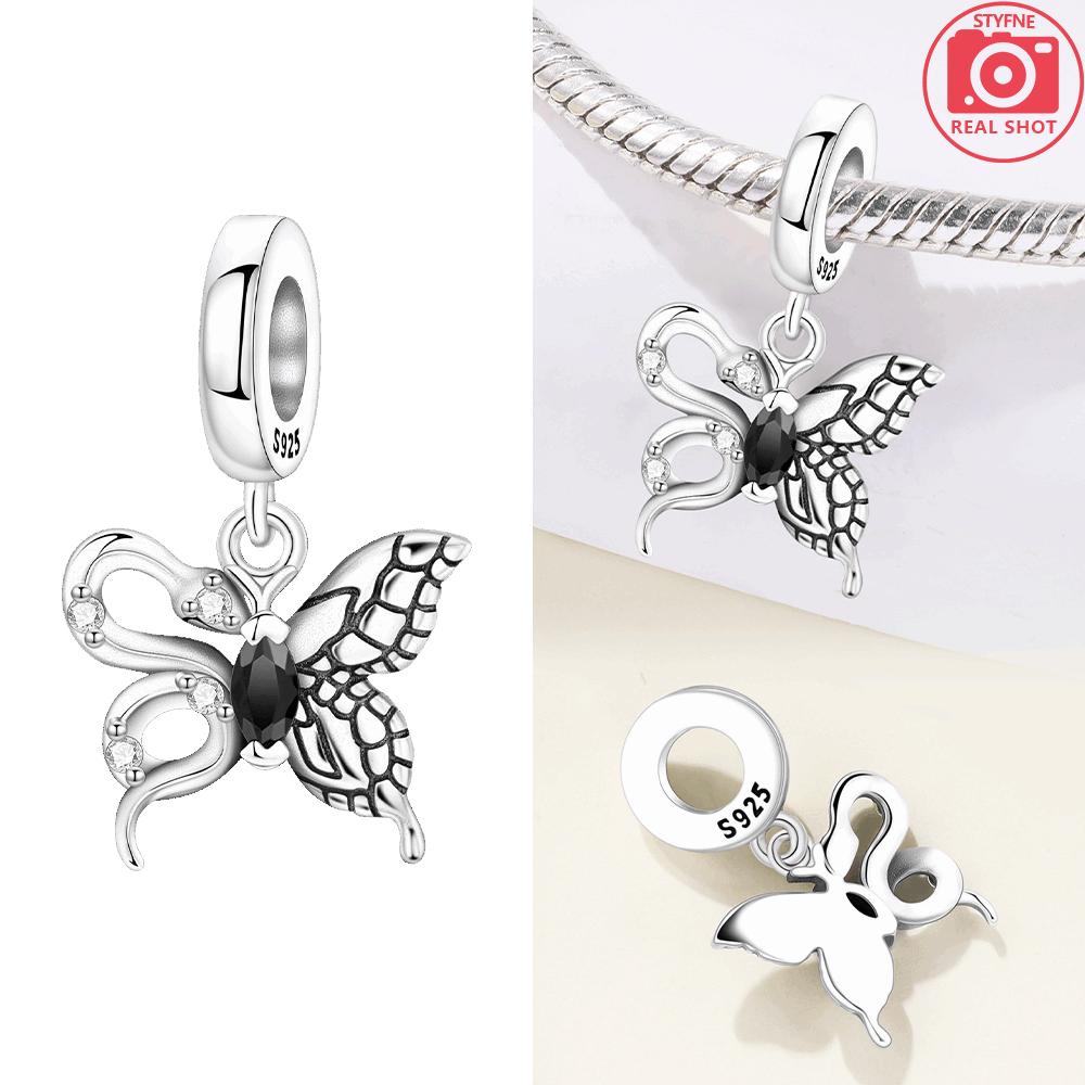 

Оригинальные шармы Медный фиолетовый кулон-бабочка Синий бант Клейкие бусины-звездочки Подходят для браслета Женские украшения DIY Подарок на День святого Валентина