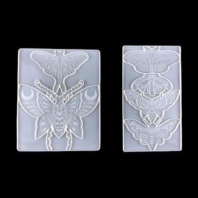 For Creative Death Moth Wall Hanging Epoxy Mould Skull Moth Pendant Decorative Mold for Wall Hangings Gothic Wall Art Re