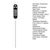 Temperature Detector 304 Stainless Steel Probe Fast Accurate Food Thermometer Digital Display Dual Celsius