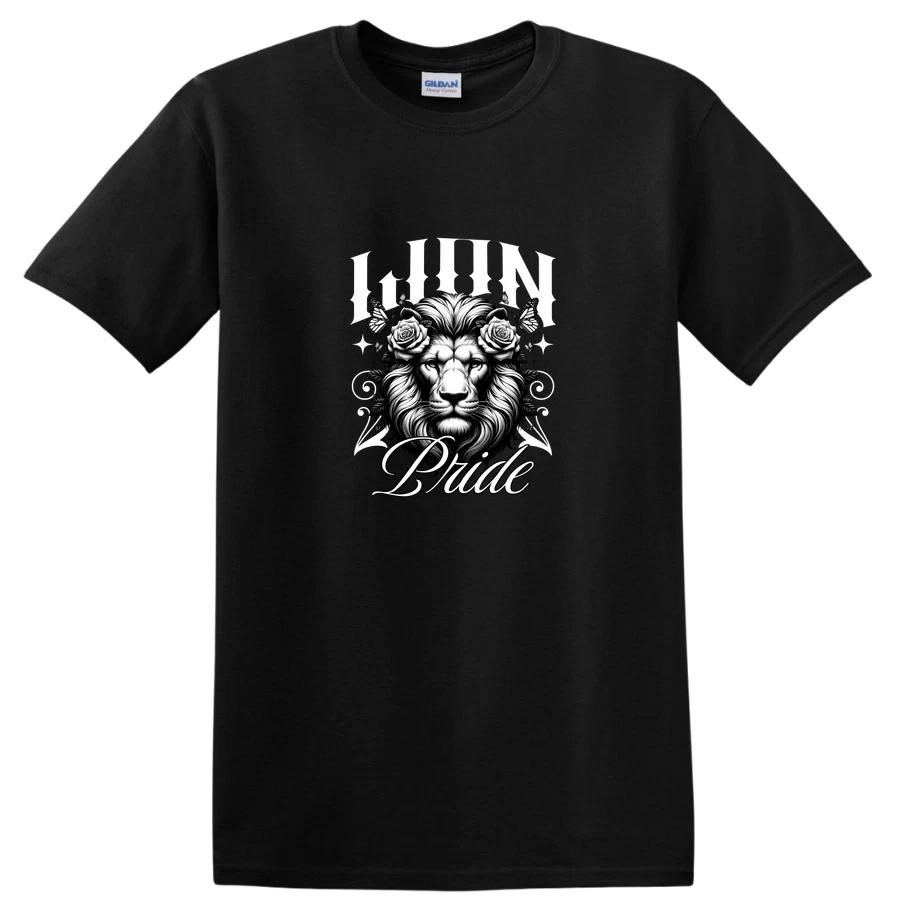 Lion Pride Graphic Art T Shirt w/ Roses Floral Design Cool Vintage Tee XXXXL