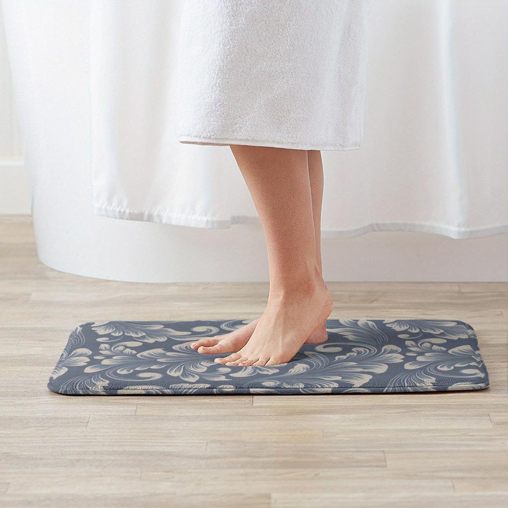 1PC Vine Pattern Kitchen Rug Non-Slip Door Mat Pop design Bathroom Rug Bath Mat Carpet for Home Sink Laundry Decoreeree