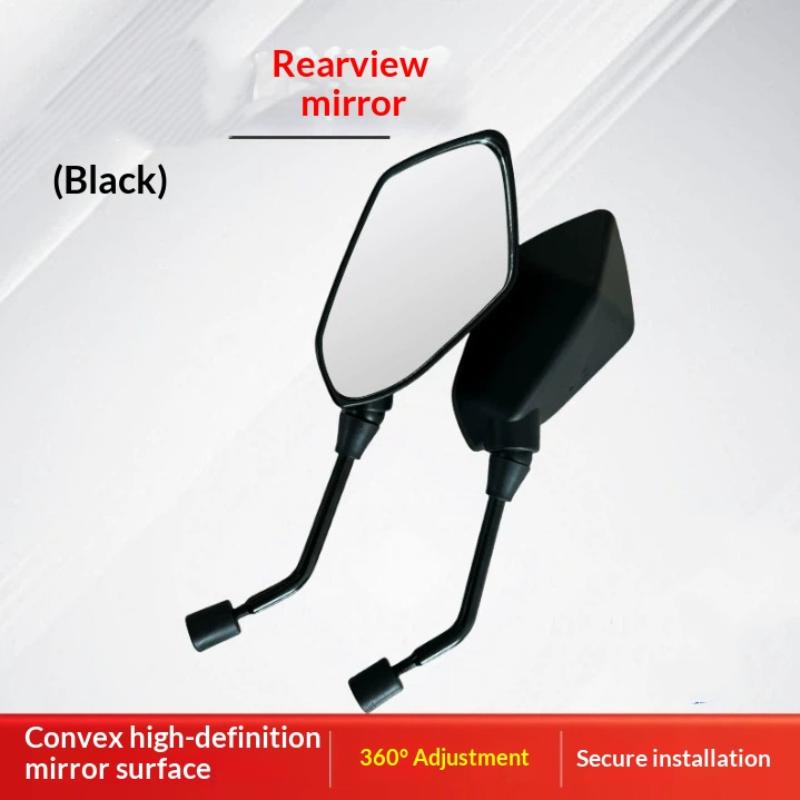 1 Pair Scooter E-Bike Rearview Mirrors Universial 8/10Mm Motorcycle Handlebar Mirror Electromobile Back Side Convex Mirror