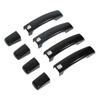 Car Door Handle Cover Trim Bright Black Replacement for Land Rover Discovery 4 LR4 2010‑2016