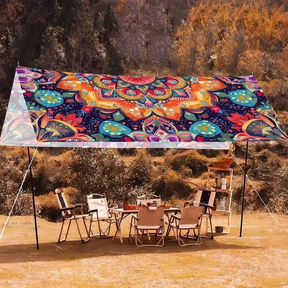Rectangular Shape Shade Cover Waterproof Fabric Patio Canopy Sunshade Sail Outdoor Garden