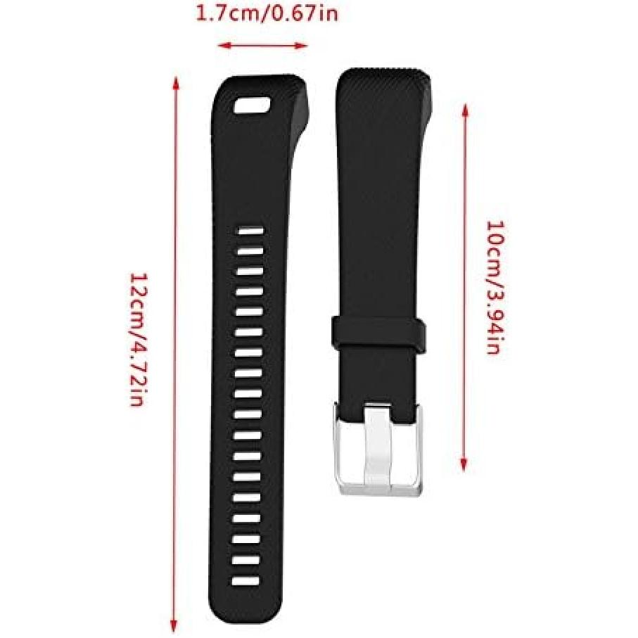 Muovrto Watch Band for Garmin Approach X40/X10, Silicone Replacement Sport Band Watch Strap for Garmin Vivosmart HR Plus