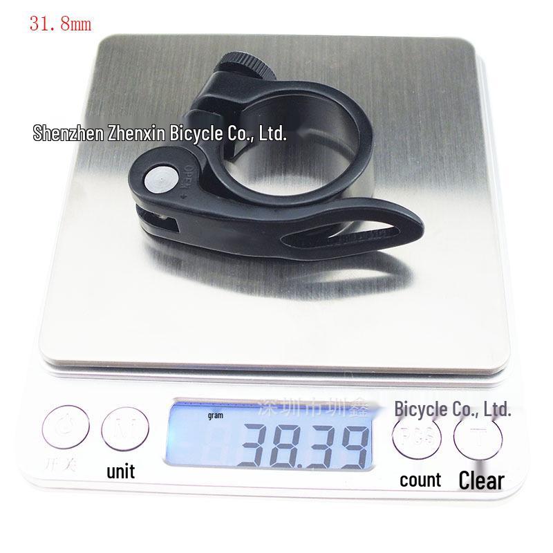 Quick Release Aluminum Seatpost Clamp for Mountain and Road Bikes (31.8mm & 34.9mm)