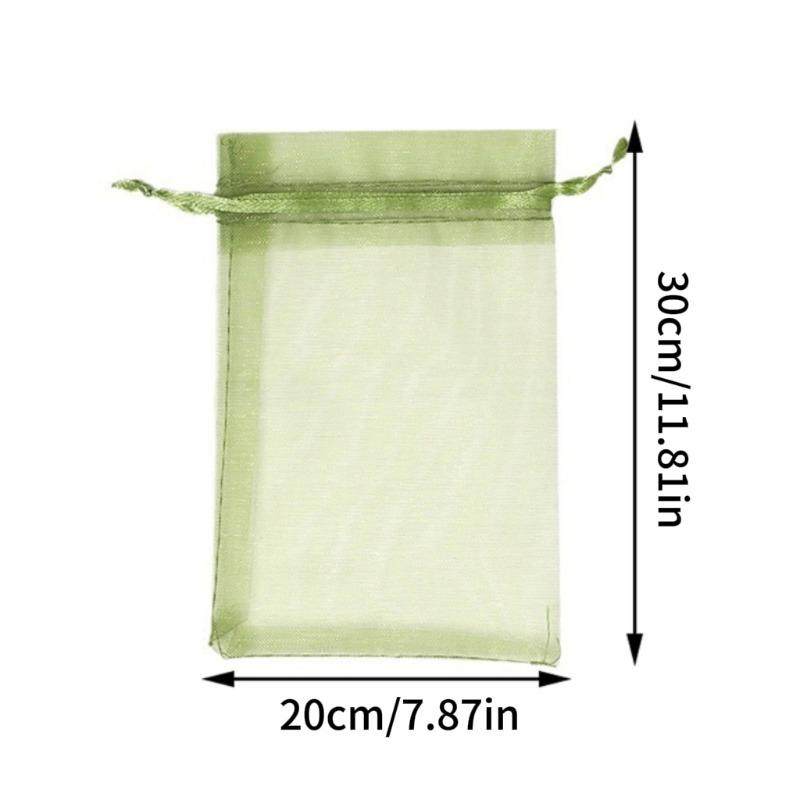 

Мешки для защиты фруктов Сетка садовая от птиц Мешки сетчатые для клубники и винограда Чехол сетчатый для растений и овощей Садовый инструмент 50pcs