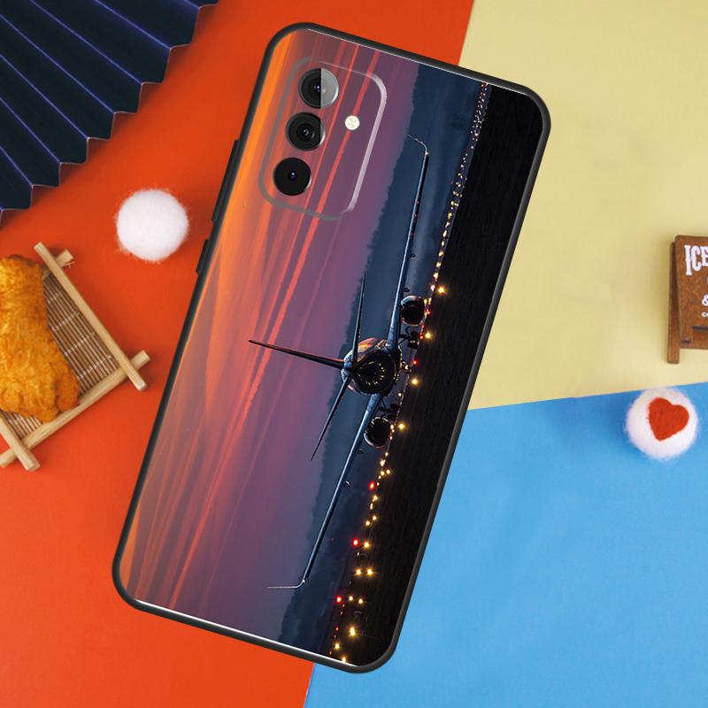 Airplane Plane Aircraft Case For Samsung Galaxy A16 A26 A36 A56 A17 A55 A35 A15 A52 A32 A12 A53 A33 A13 A14 A34 A54