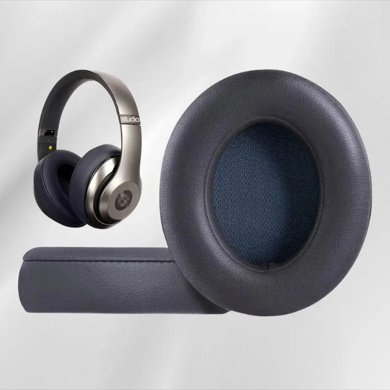 

For Beats Studio 2.0 Studio 3.0 Wireless and Wired Headphone Replacement Ear Pads Cushions Ear Pads Protein Leather темно-сірий колір