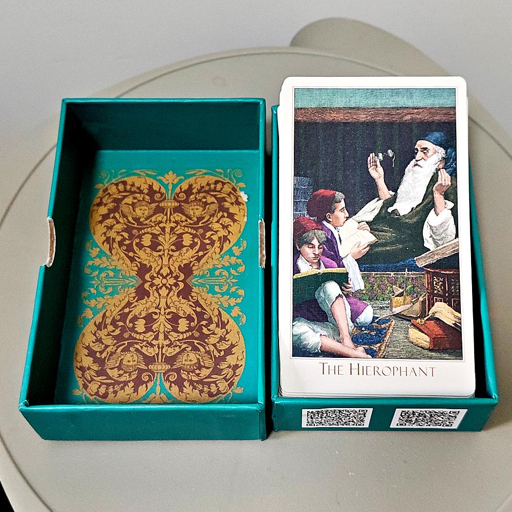 The Victorian Romantic Tarot Deck - 78 Pcs Elegant 19th Century Art Tarot Cards 12*7cm In Rigid Box, Double-embossed Cardstock