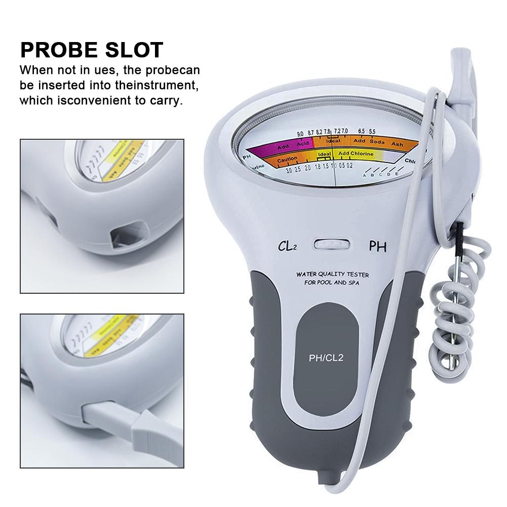 Digital PH CL2 Water Quality Tester Monitor For Pool Spa Swimming Pool Chlorine And PH Level Meter For Aquarium Hot Spring