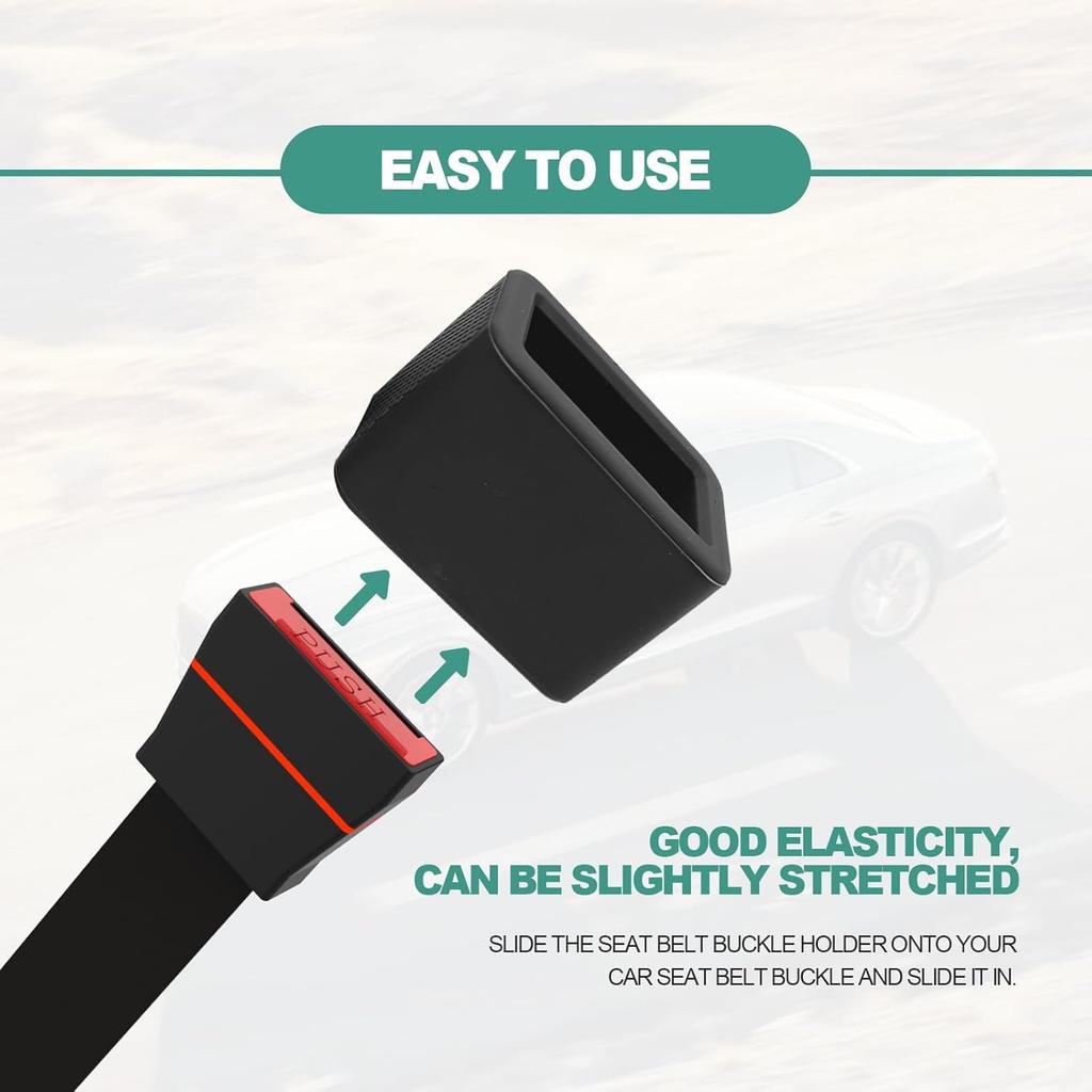 2 Pack Silicone Belt Buckle Holder-Easy Access to The Buckles of Rear Seats, Suitable for children and passengers with special needs, Car Accessories