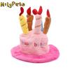 Pet Cosplaying Cute Pet Birthday Hat Plush Colorful Birthday Cake Hat Soft Breathable Dog Party Hat Birthday Celebration