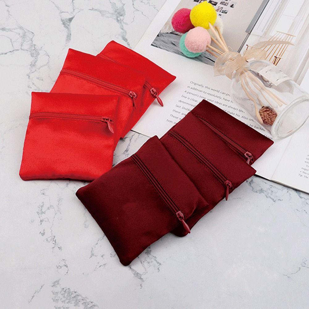 Einfarbige kurze Reißverschluss-Geldbörse mit großem Fassungsvermögen, Schmuckverpackungsbeutel, weiblich/männlich