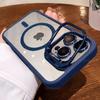 Průhledné kryty pro iPhone 16 15 14 13 12 11 Pro Max Plus Pro Magsafe Magnetický vyklápěcí kryt Stojánek Ochranný kryt objektivu z tvrzeného skla