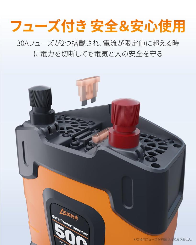 500W Car Inverter with Cigarette Lighter Converts DC 12V To AC 2 AC Modified Over Conversion for 12V Vehicles Includes Japanese Instruction Manual and