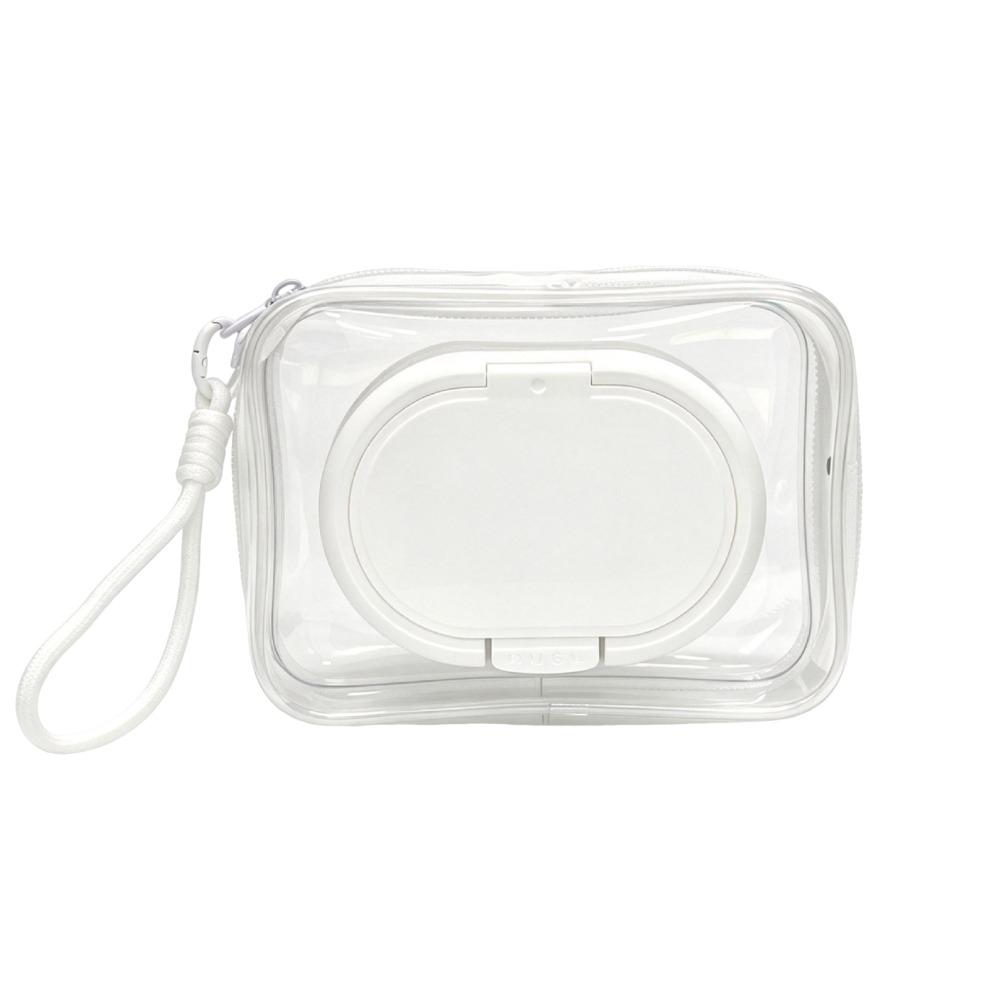 Tissue Organizer 2in1 Tissue Storage Bag Transparent Portable Napkin Storage Case PVC Dustproof Table Paper Container Daily Use