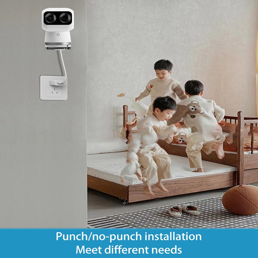 Wandhalterung Acrylhalterung Ohne Bohren/Bohren Installieren Klebende Wandhalterung Kamera-Halterung für Eufy Security Indoor Cam S350