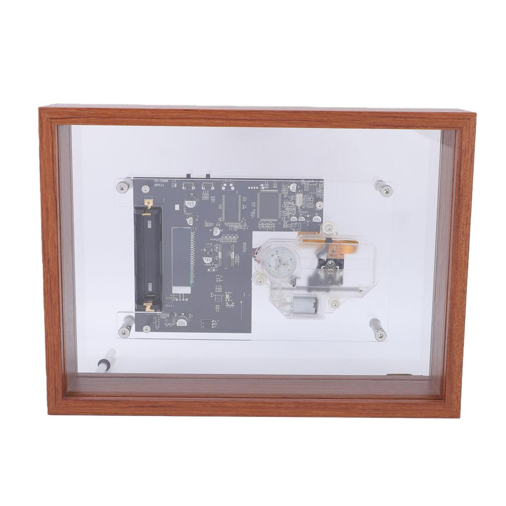 Retro Musik Foto Rahmen CD Player Wandmontage Schreibtisch Design Transparentes Acryl   CD Player mit HiFi Sound Abnehmbarer Akku