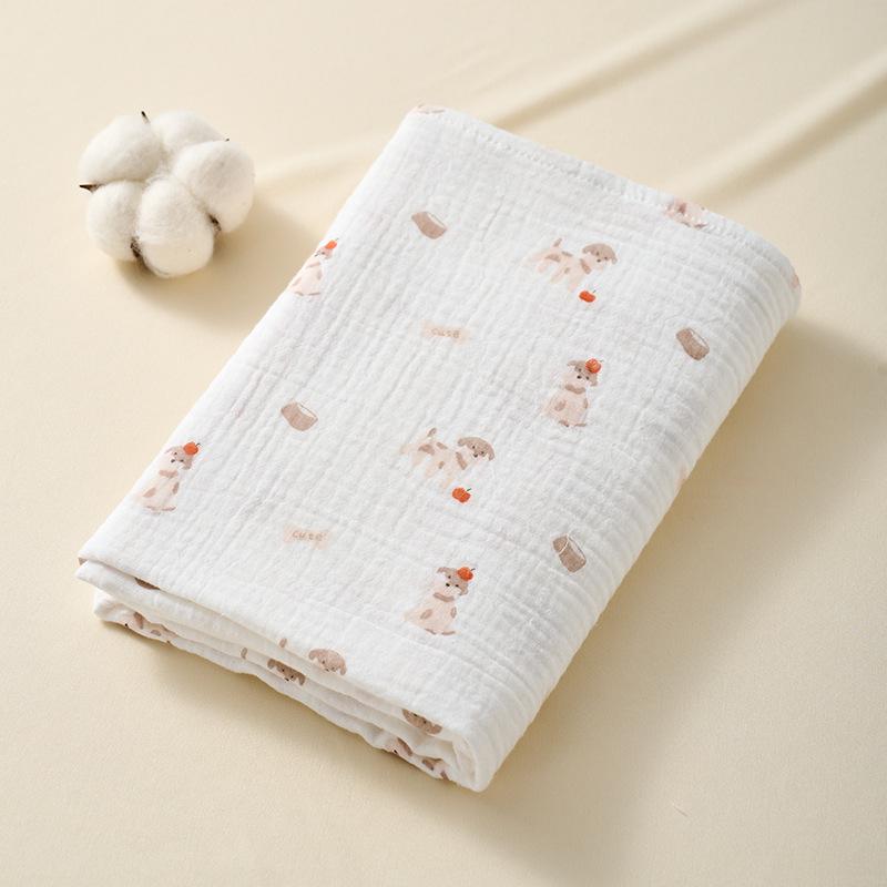Baby Bath Towel: Pure Cotton Absorbent Gauze Swaddle, Summer Blanket, Infant Wrap
